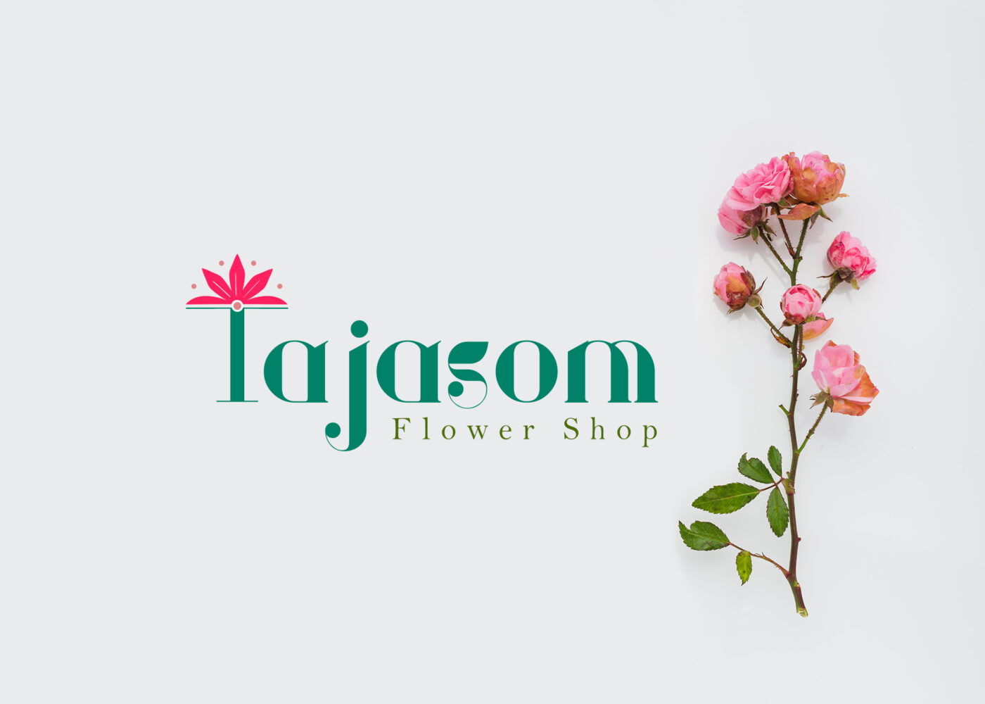 Tajasom flower shop logo