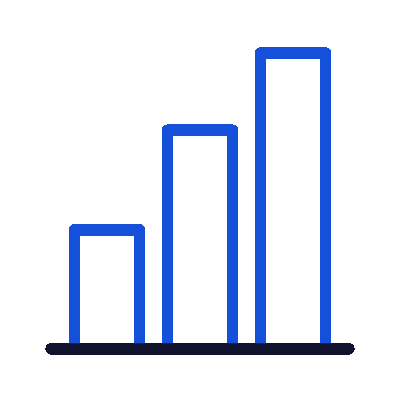 wired outline 153 bar chart